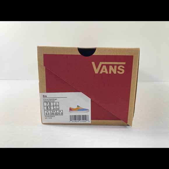 Vans Era Canvas Multi Colour Bright Sneakers - Picture 5 of 7